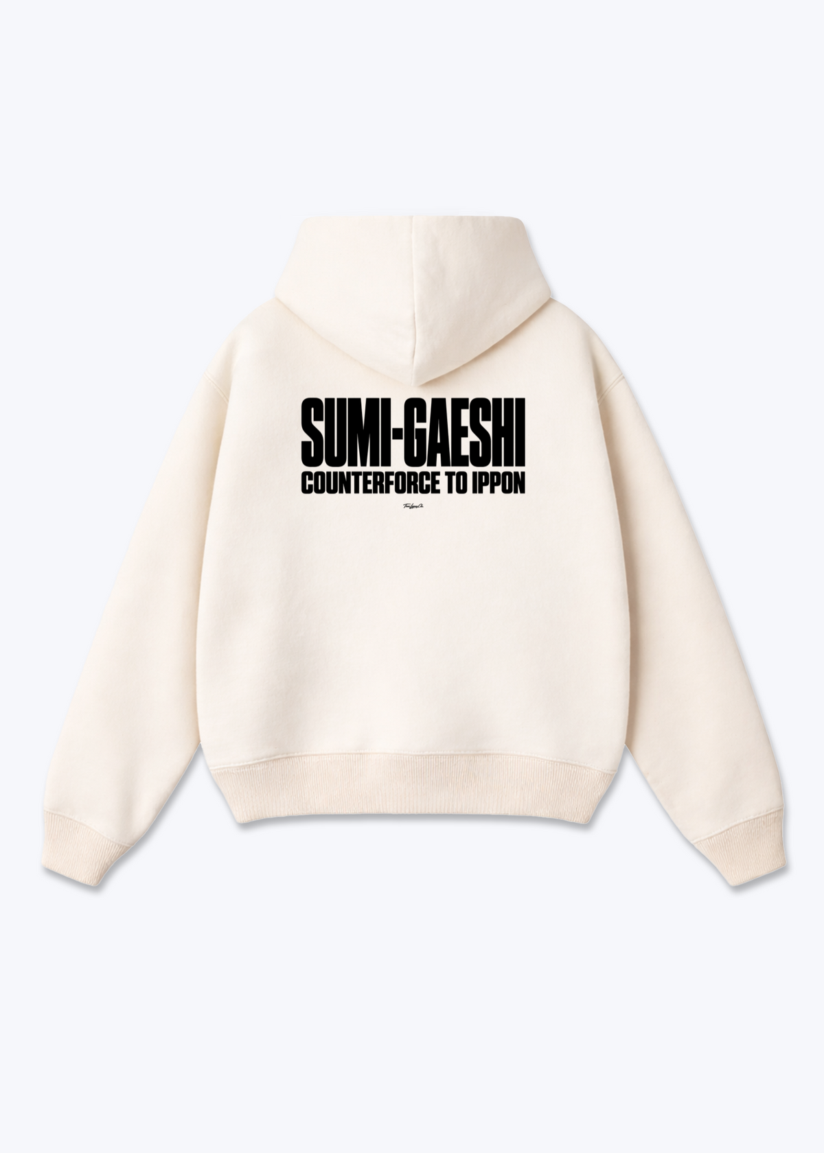 SUMI-GAESHI TO IPPON - Oversized Hoodie - Beige Back (Designed)