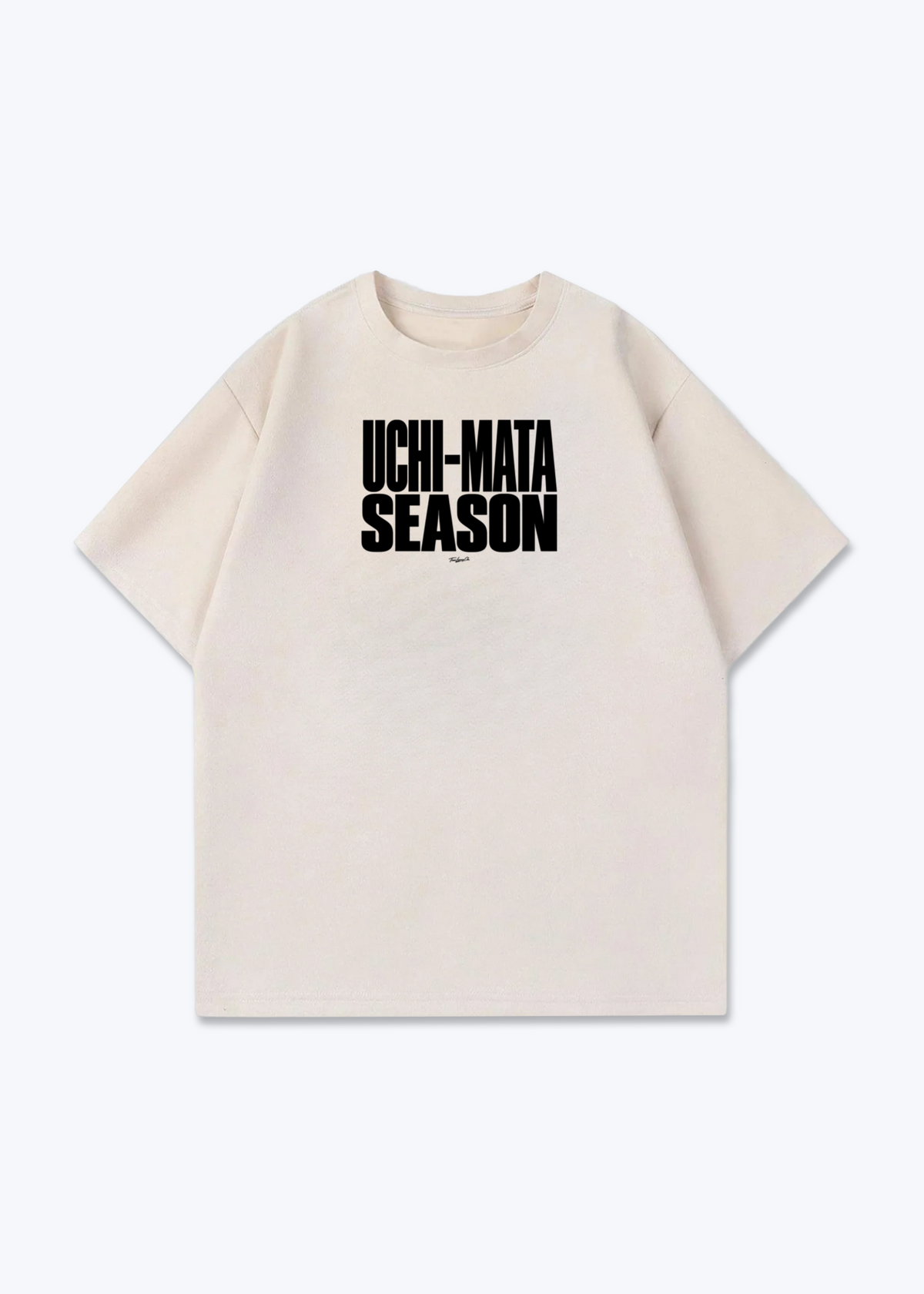 UCHI-MATA SEASON - Oversized Shirt - Beige Front (Designed)