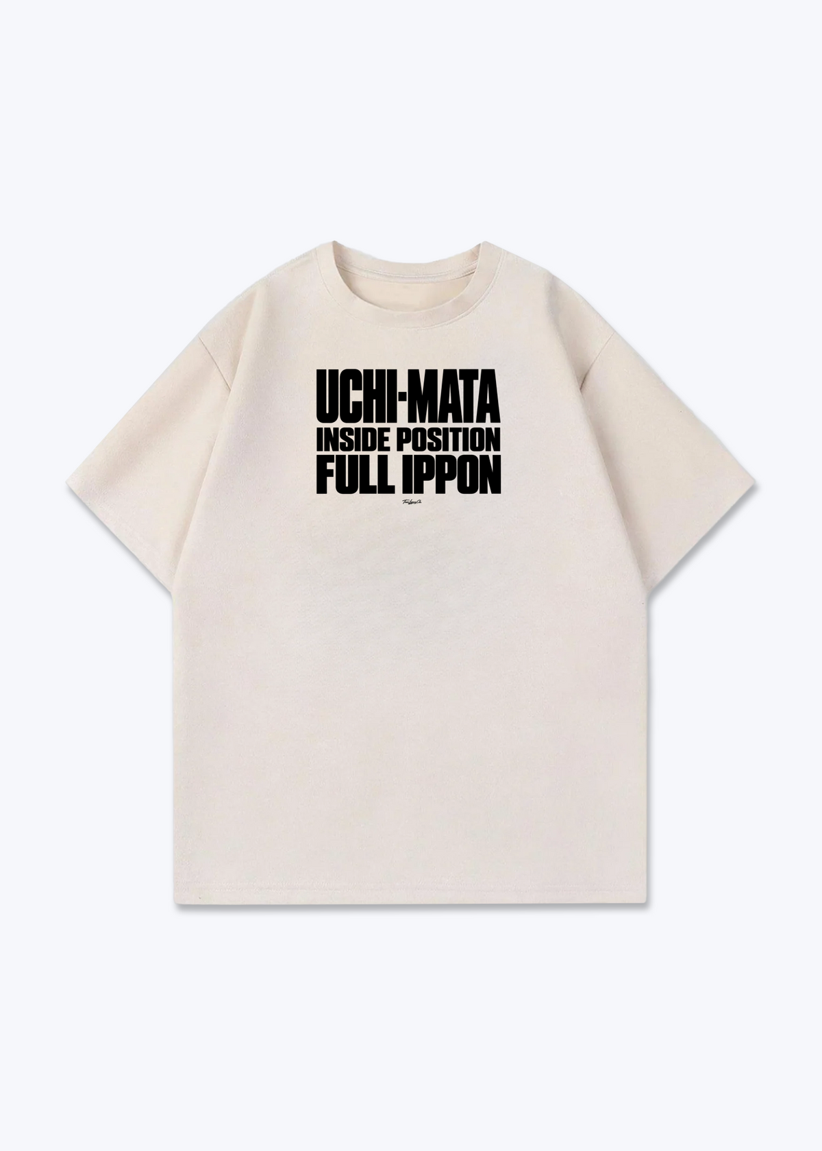 UCHI-MATA FULL IPPON - Oversized Shirt - Beige Front (Designed)