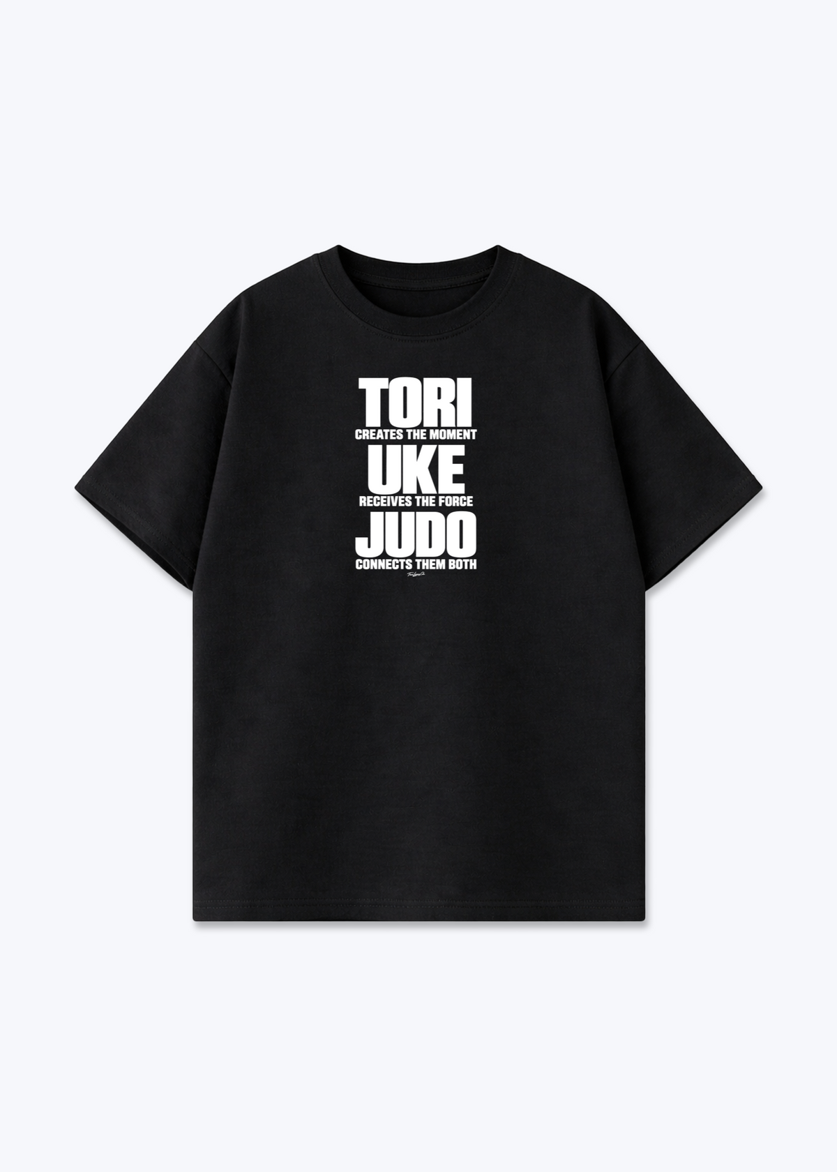 TORI / UKE / JUDO - Oversized Shirt - Black Front (Designed)