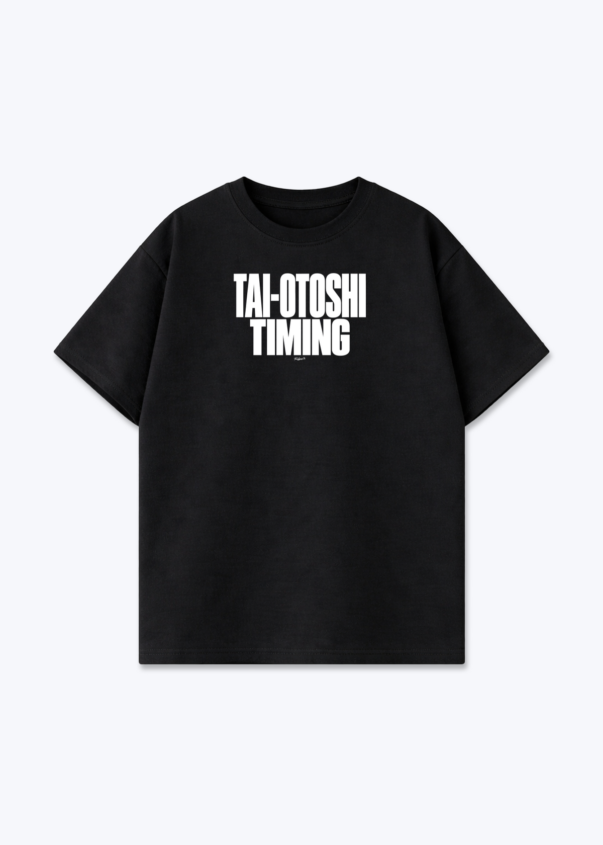 TAI-OTOSHI TIMING - Oversized Shirt - Black Front (Designed)