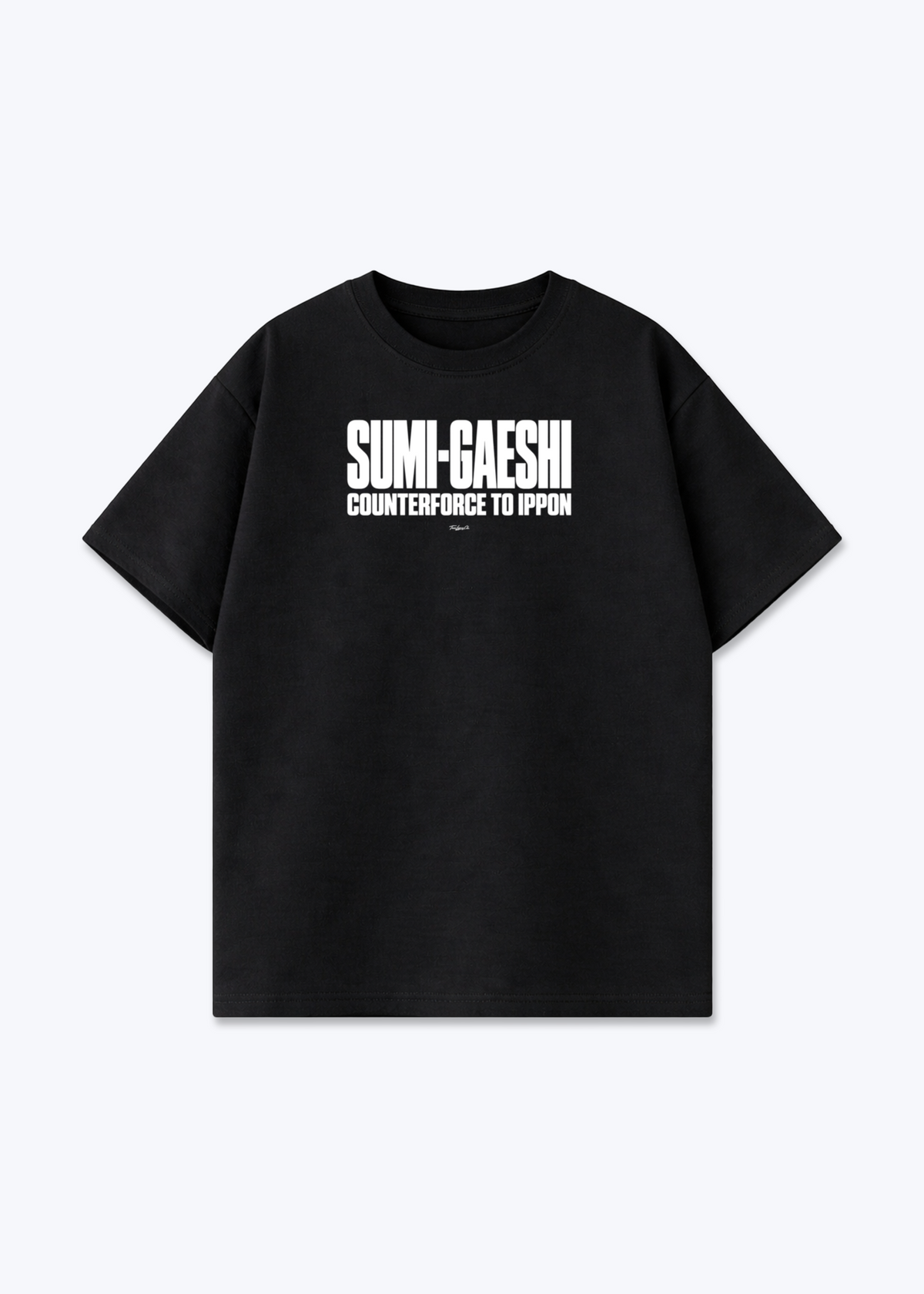 SUMI-GAESHI TO IPPON - Oversized Shirt - Black Front (Designed)