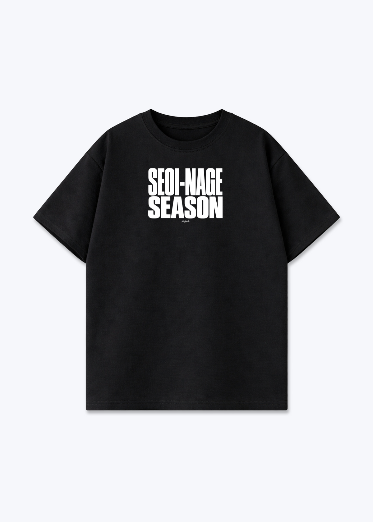 SEOI-NAGE SEASON - Oversized Shirt - Black Front (Designed)