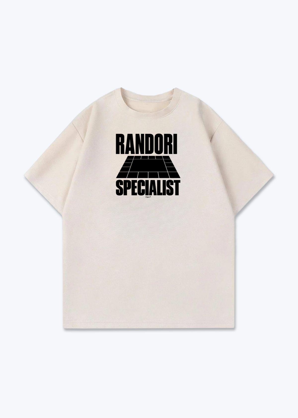 RANDORI SPECIALIST (TATAMI) - Oversized Shirt - Beige Front (Designed)