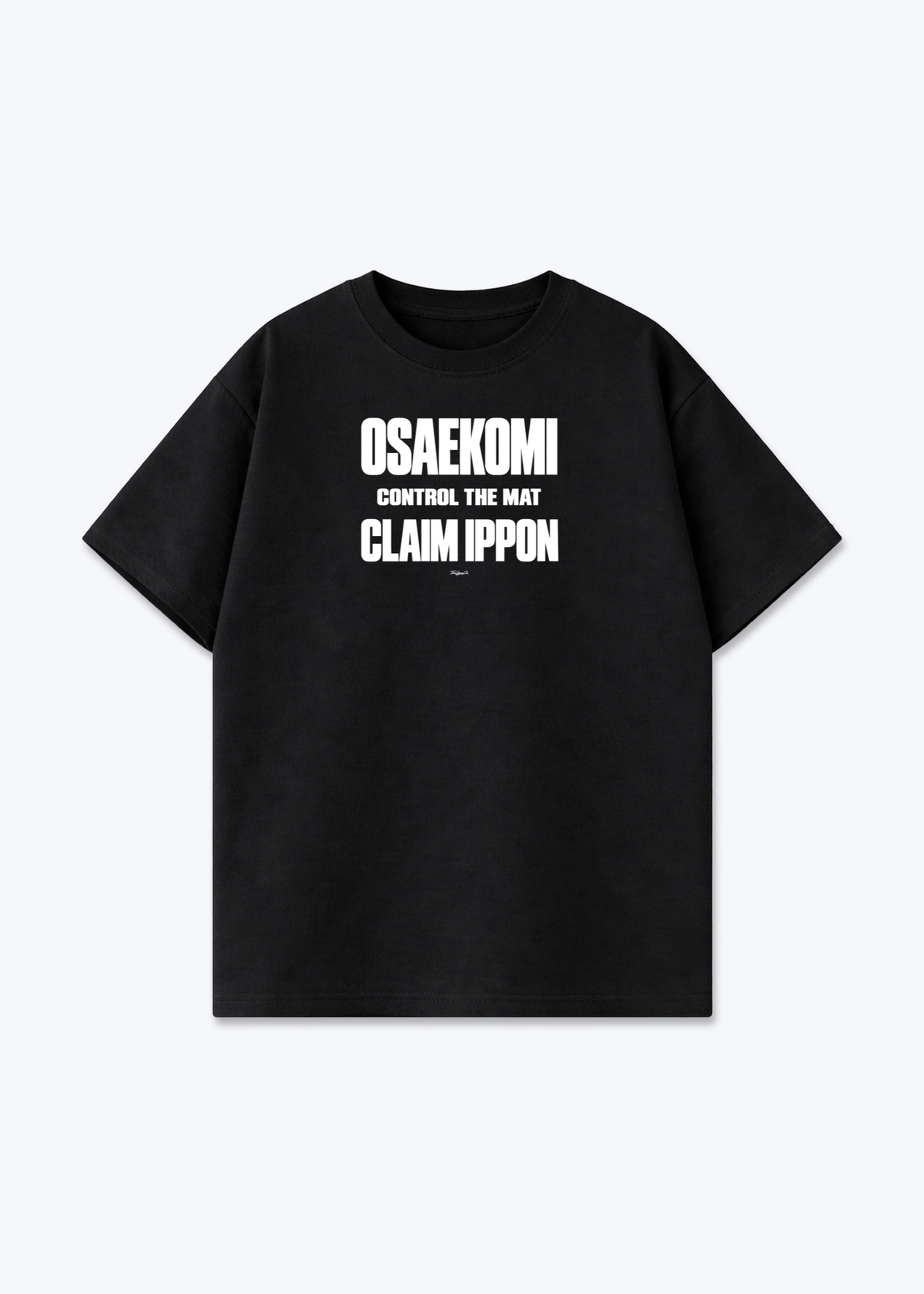OSAEKOMI CLAIM IPPON - Oversized Shirt - Black Front (Designed)