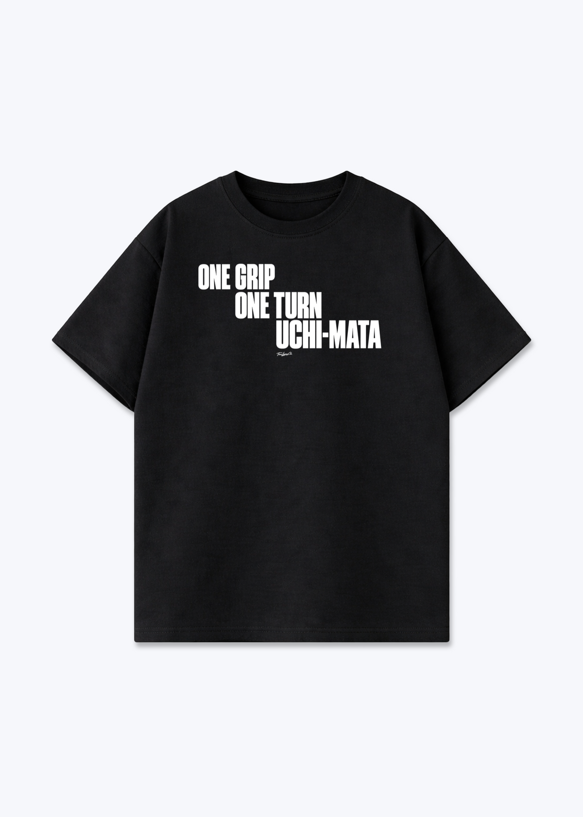ONE GRIP/ ONE TURN/ UCHI-MATA - Oversized Shirt - Black Front (Designed)