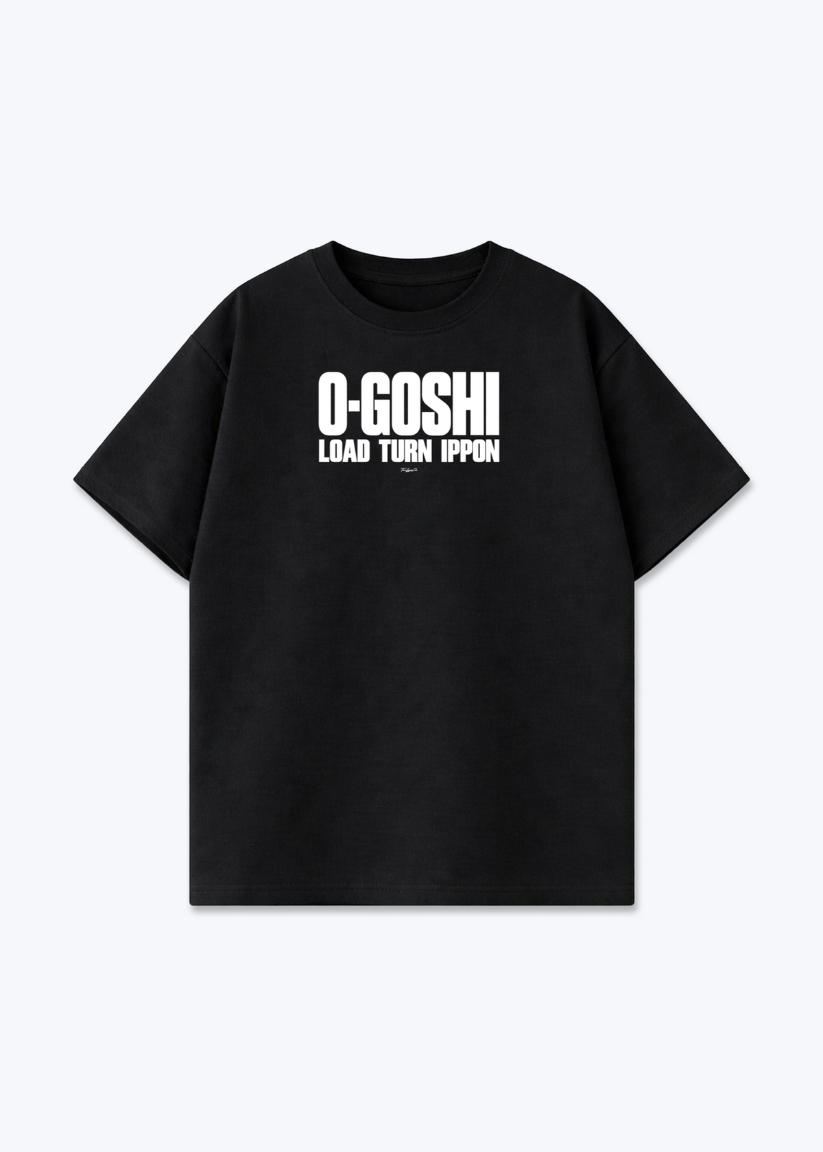 O-GOSHI LOAD/TURN/IPPON - Oversized Shirt - Black Front (Designed)