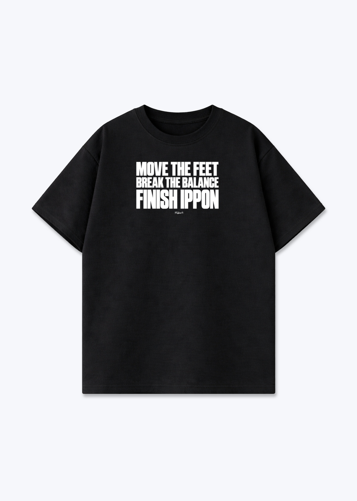 MOVE THE FEET - Oversized Shirt - Black Front (Designed)