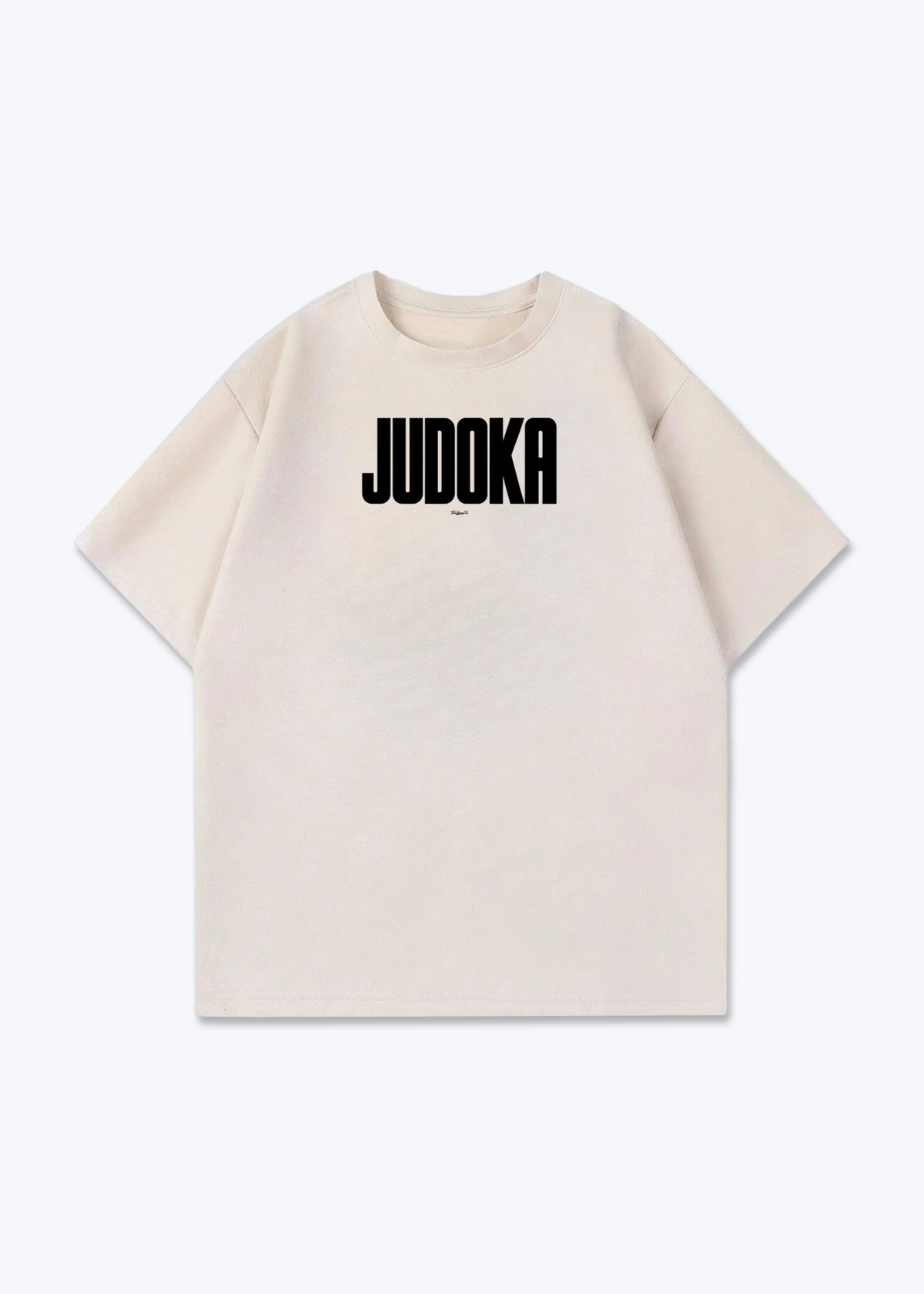JUDOKA - Oversized Shirt - Beige Front (Designed)