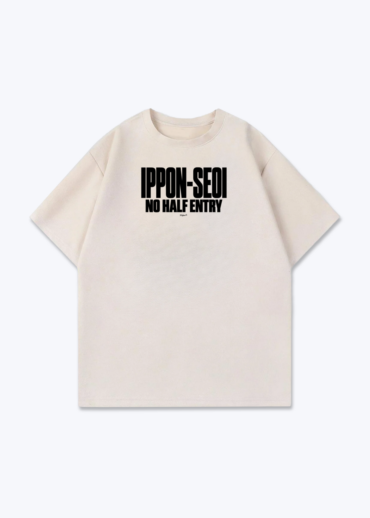 IPPON-SEOI NO HALF ENTRY - Oversized Shirt - Beige Front (Designed)