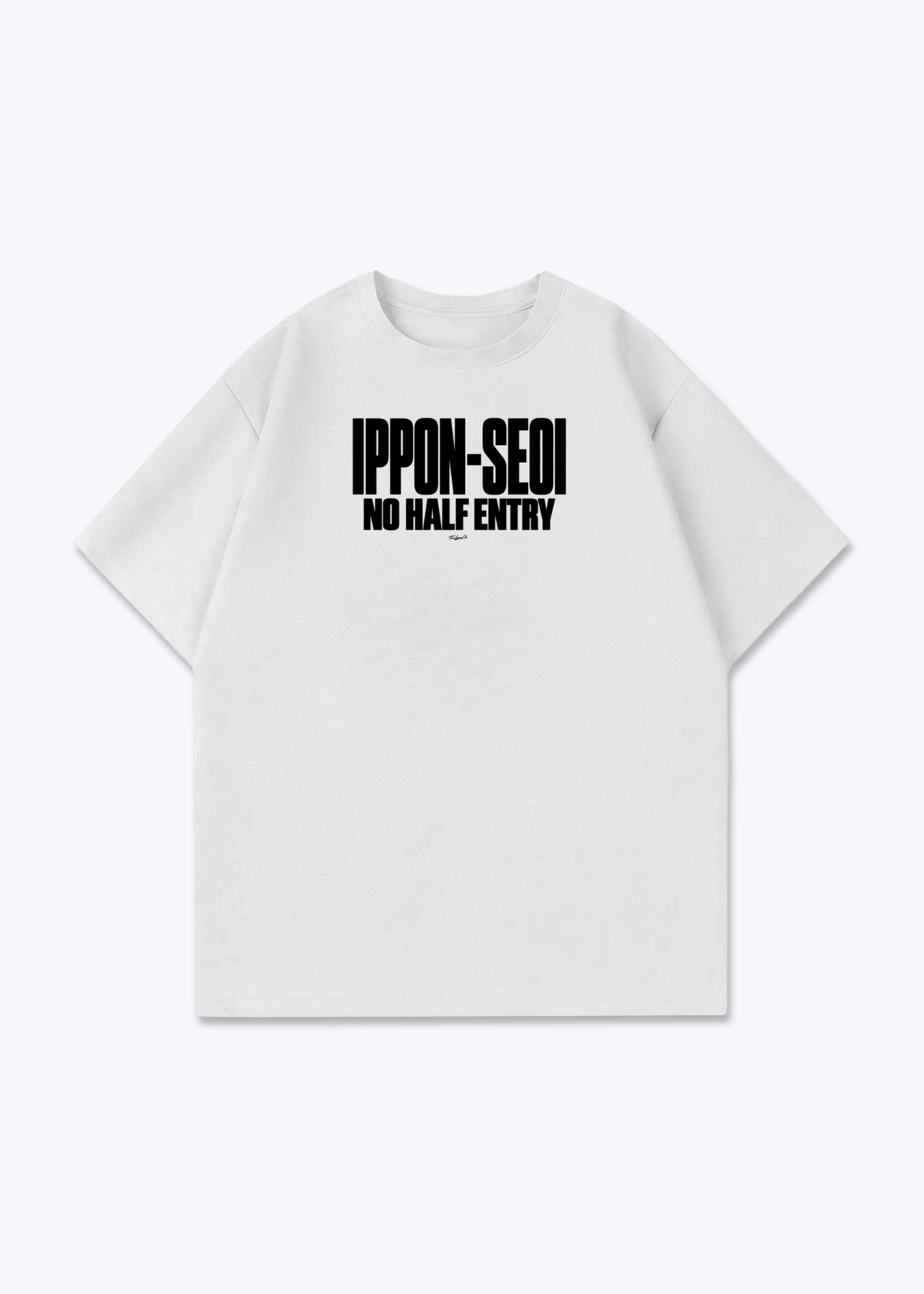 IPPON-SEOI NO HALF ENTRY - Oversized Shirt - White Front (Designed)