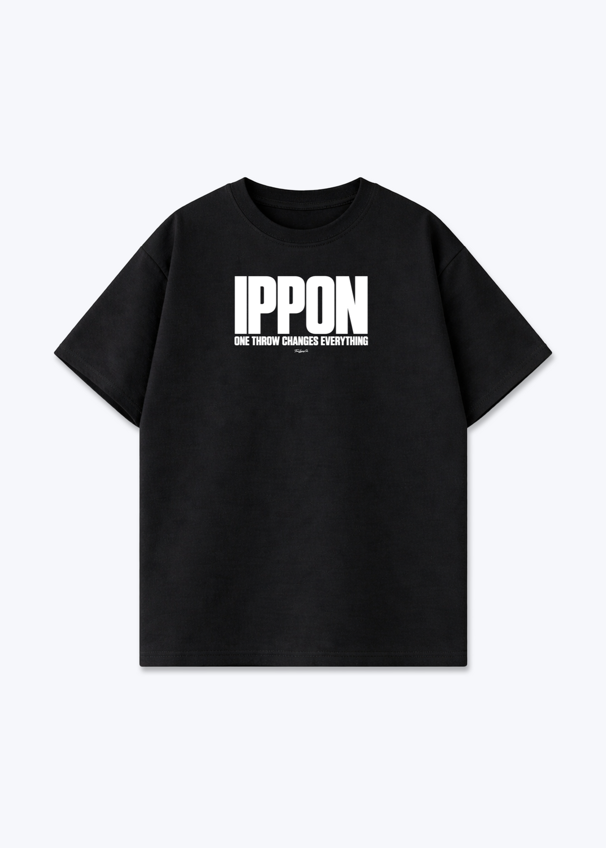 IPPON ONE THROW CHANGES EVERYTHING - Oversized Shirt - Black Front (Designed)