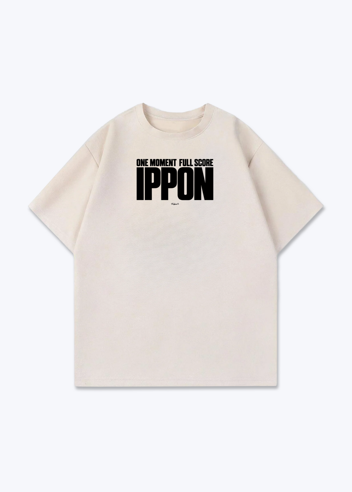 IPPON ONE MOMENT FULL SCORE - Oversized Shirt - Beige Front (Designed)