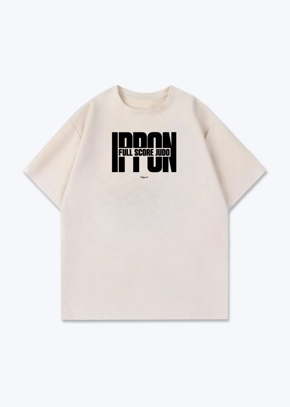 IPPON FULL SCORE JUDO - Oversized Shirt - Beige Front (Designed)