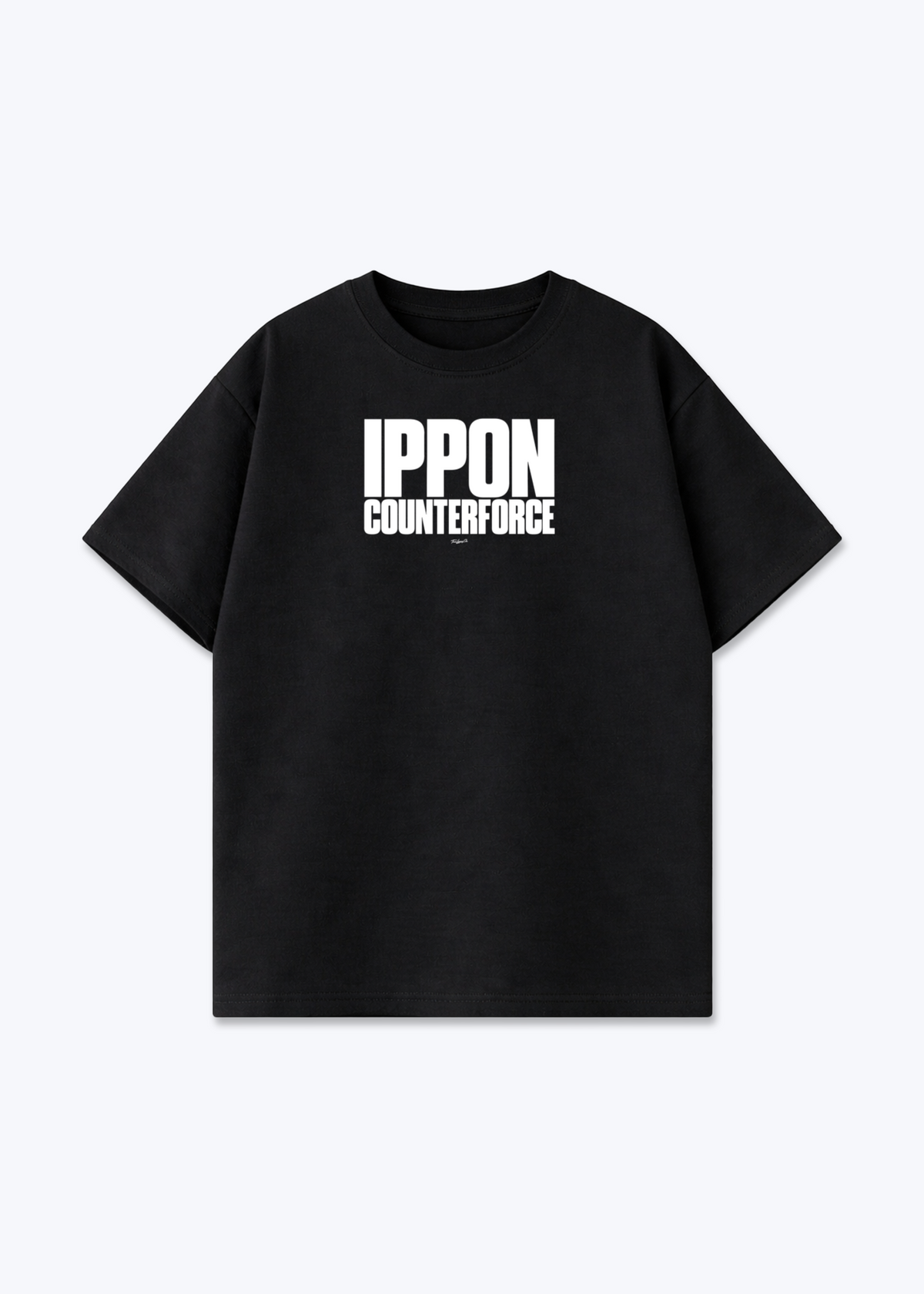 IPPON COUNTERFORCE - Oversized Shirt - Black Front (Designed)