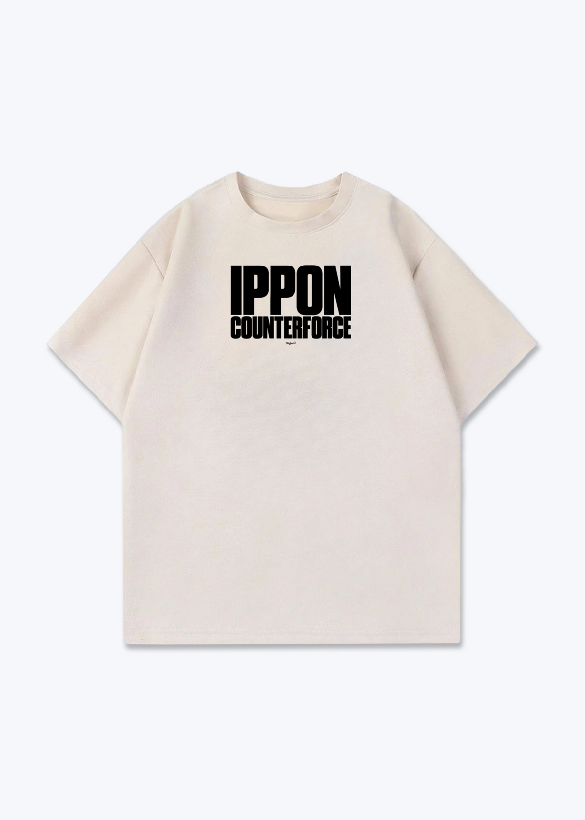 IPPON COUNTERFORCE - Oversized Shirt - Beige Front (Designed)