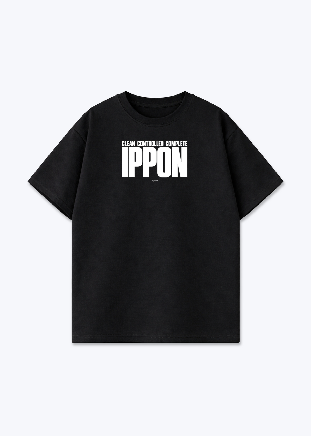 IPPON CLEAN CONTROLLED COMPLETE - Oversized Shirt - Black Front (Designed)