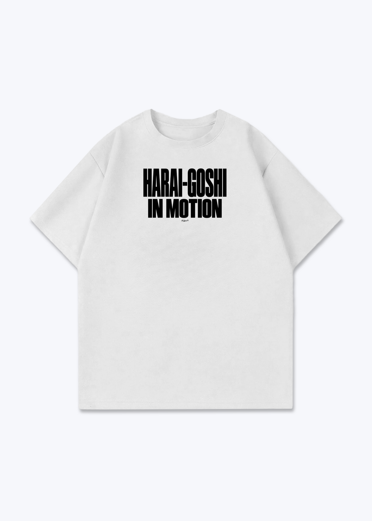 HARAI-GOSHI IN MOTION - Oversized Shirt - White Front (Designed)