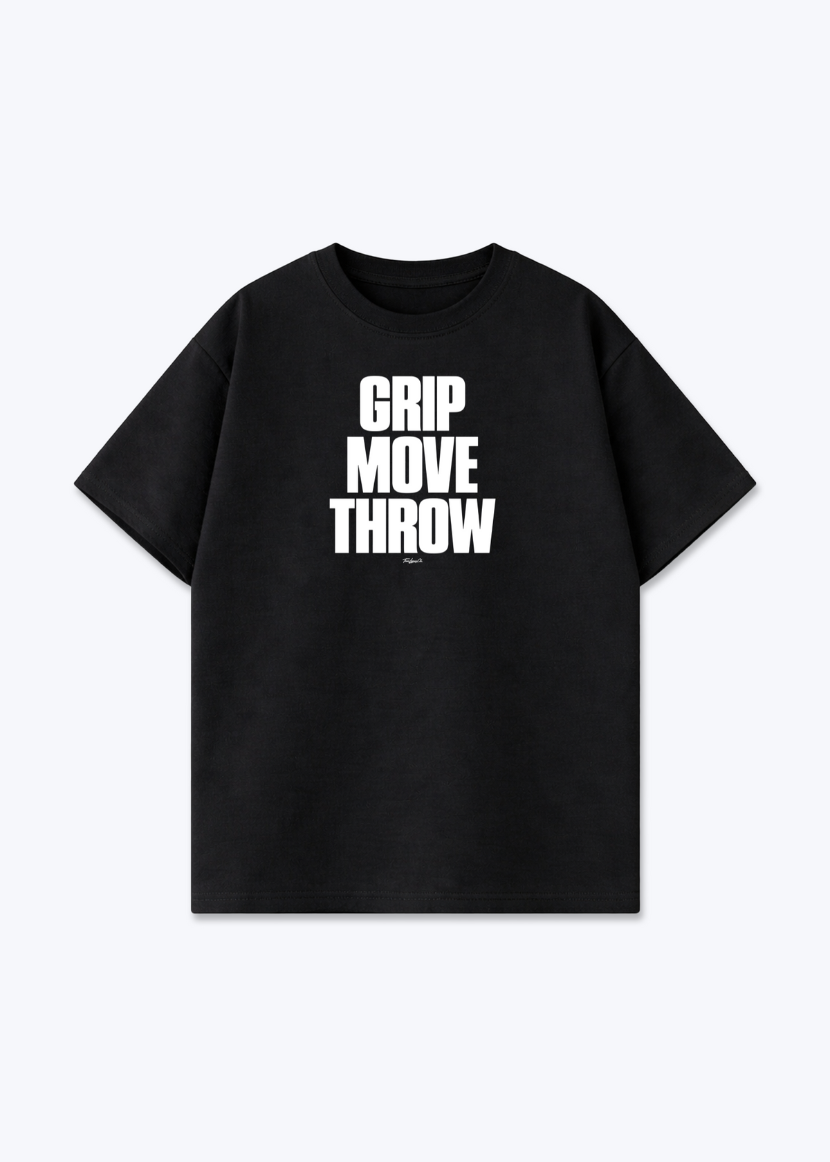 GRIP MOVE THROW - Oversized Shirt - Black Front (Designed)