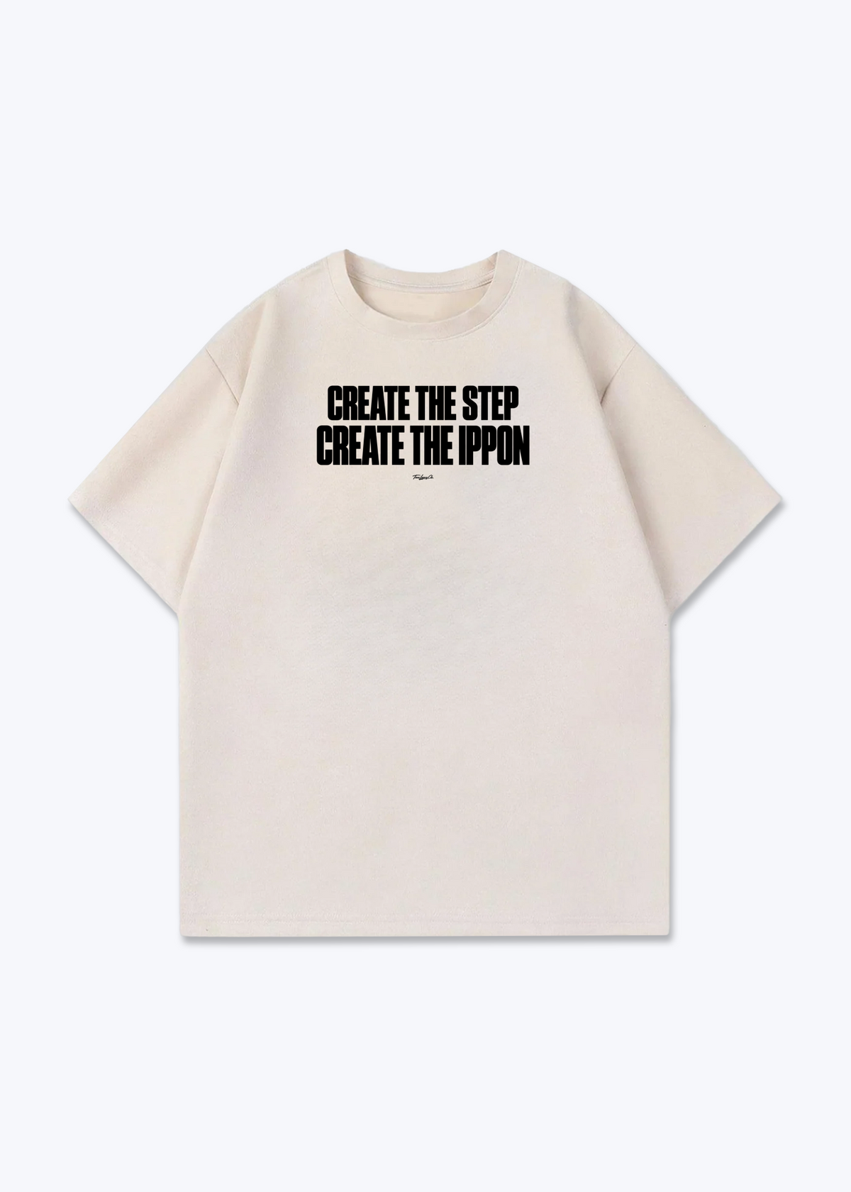 CREATE THE IPPON - Oversized Shirt - Beige Front (Designed)