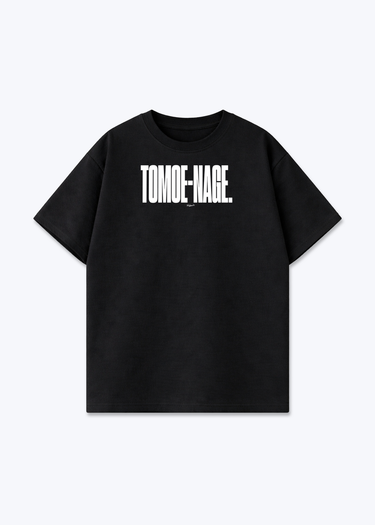 TOMOE NAGE - Oversized Shirt - Black Front (Designed)