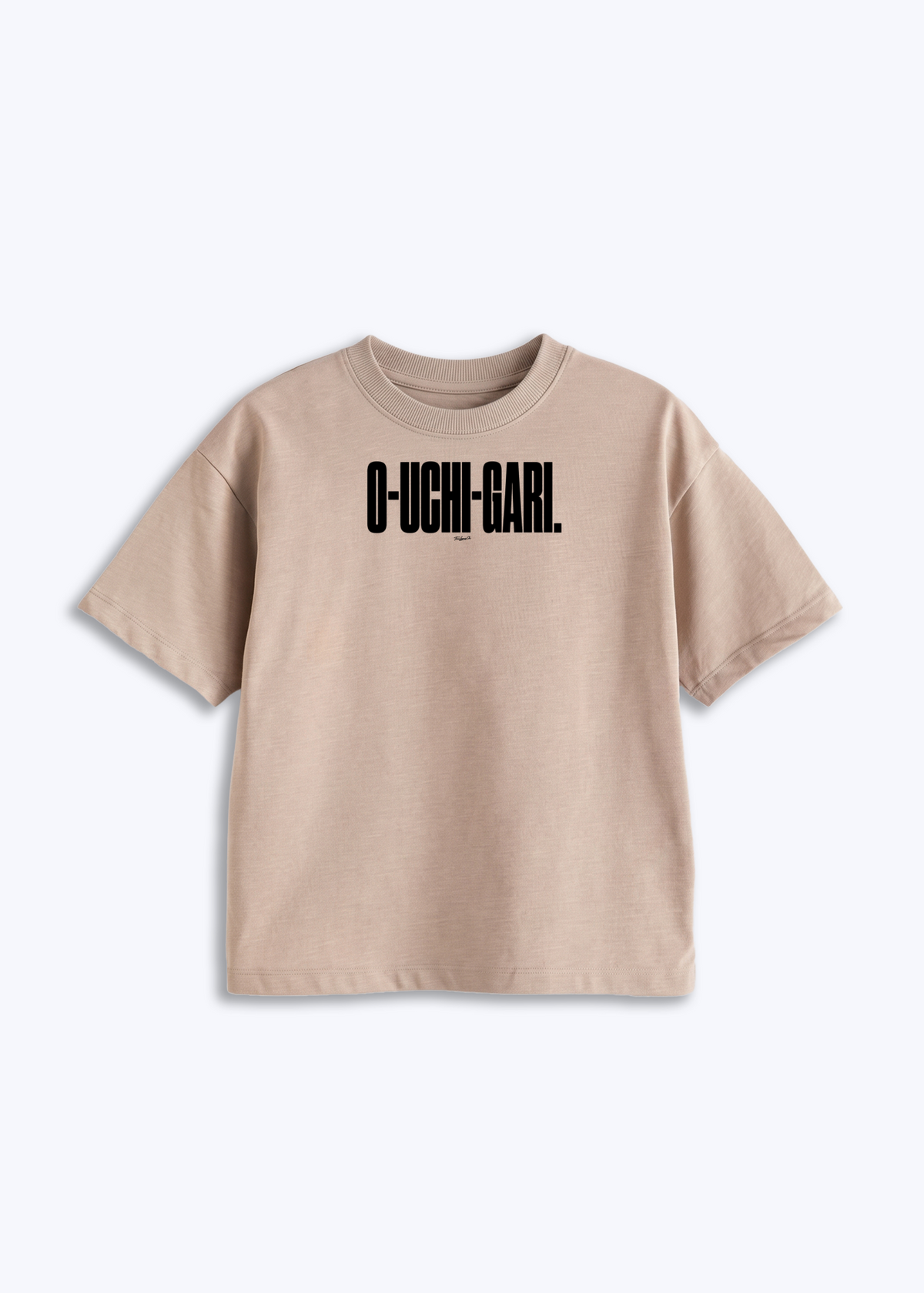 O-UCHI-GARI - Kids Shirt - Beige Front (Designed)