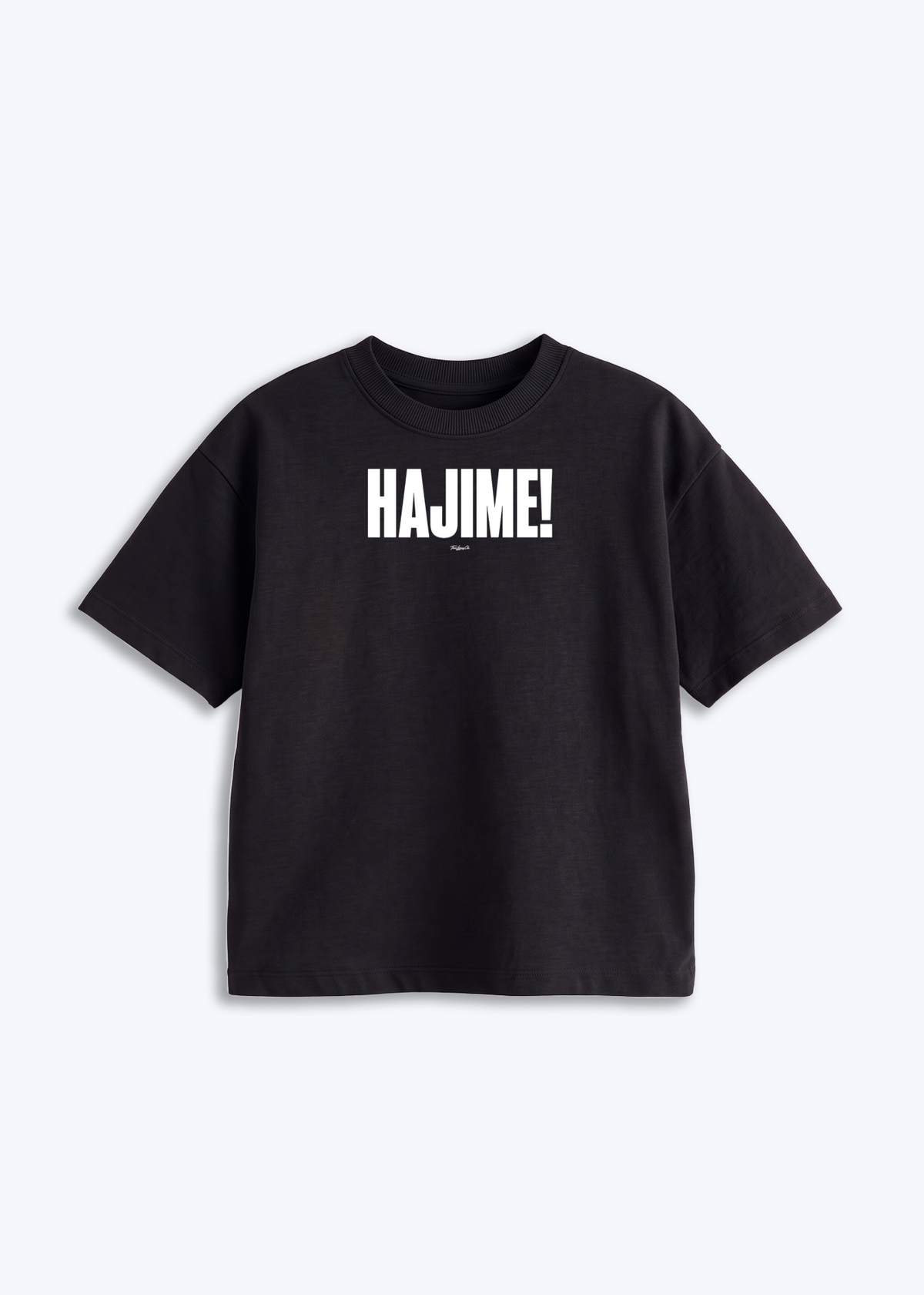 HAJIME - Kids Shirt - Schwarz Front (Designed)