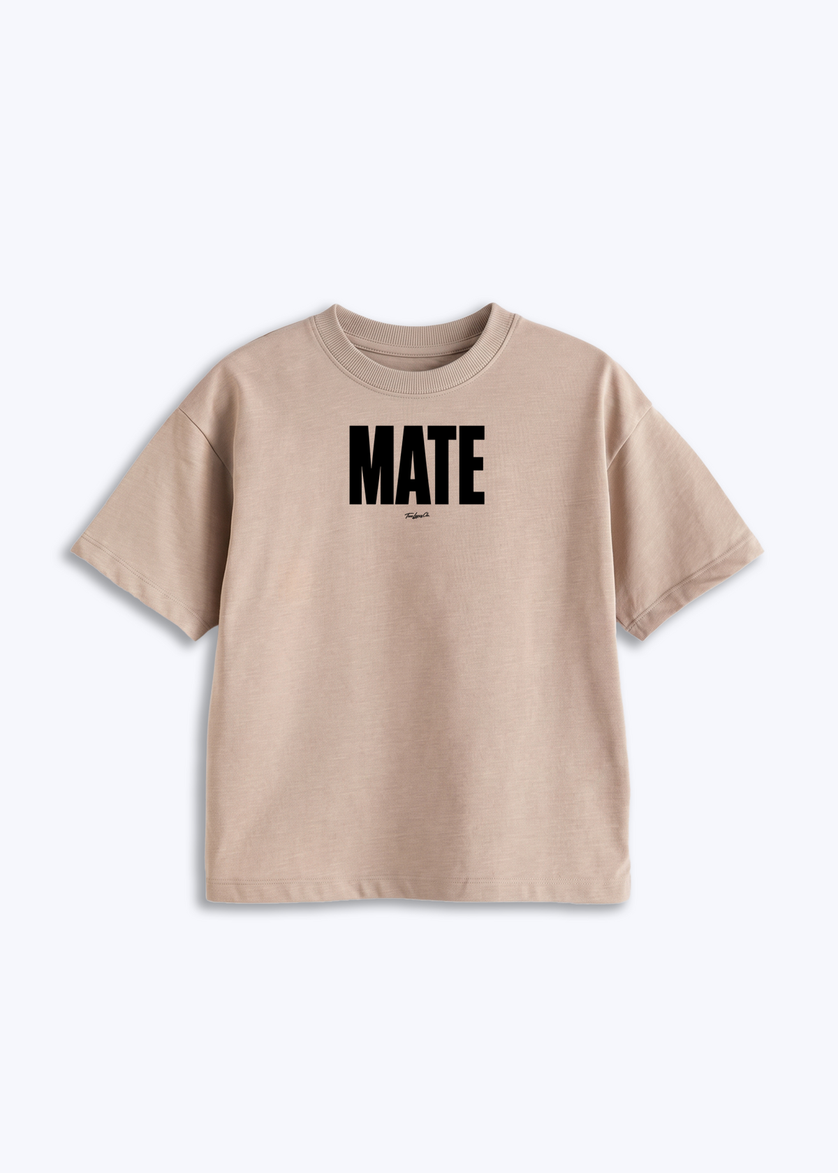 MATE - Kids Shirt - Beige Front (Designed)