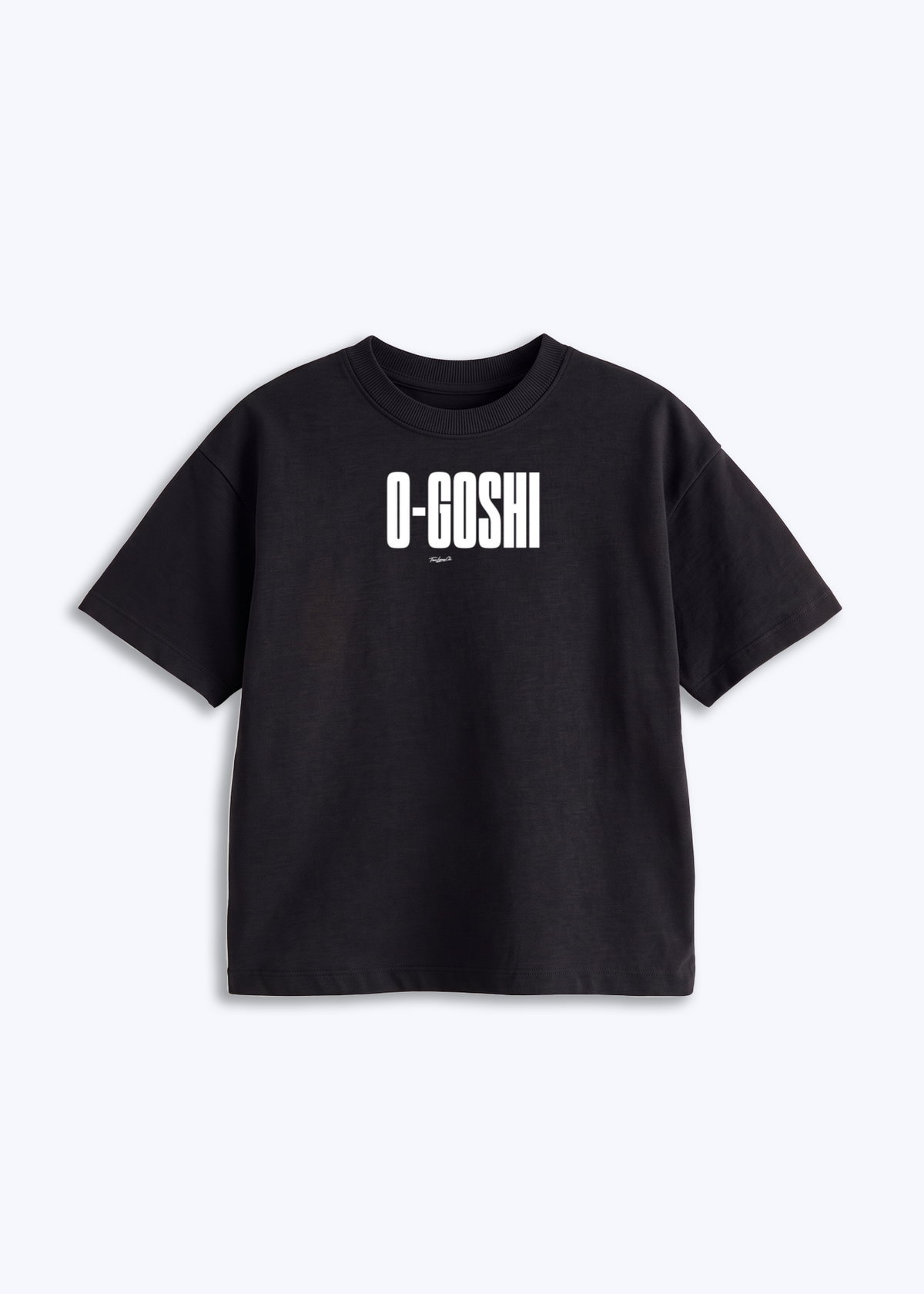 O-GOSHI - Kids Shirt - Schwarz Front (Designed)