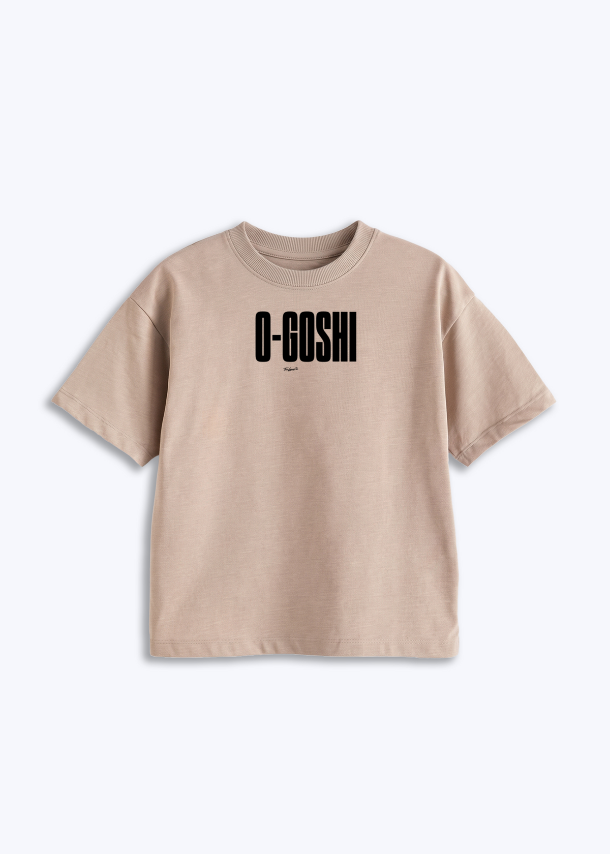 O-GOSHI - Kids Shirt - Beige Front (Designed)