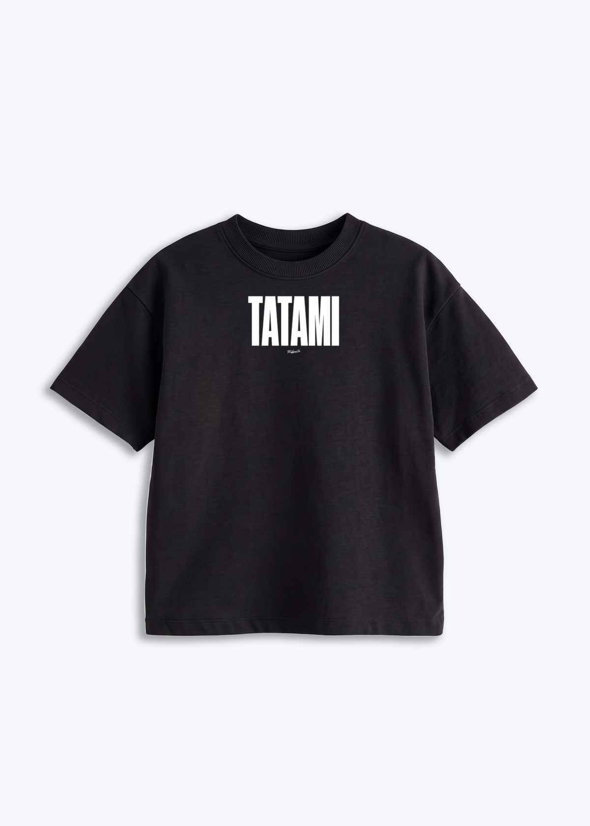 TATAMI - Kids Shirt - Schwarz Front (Designed)