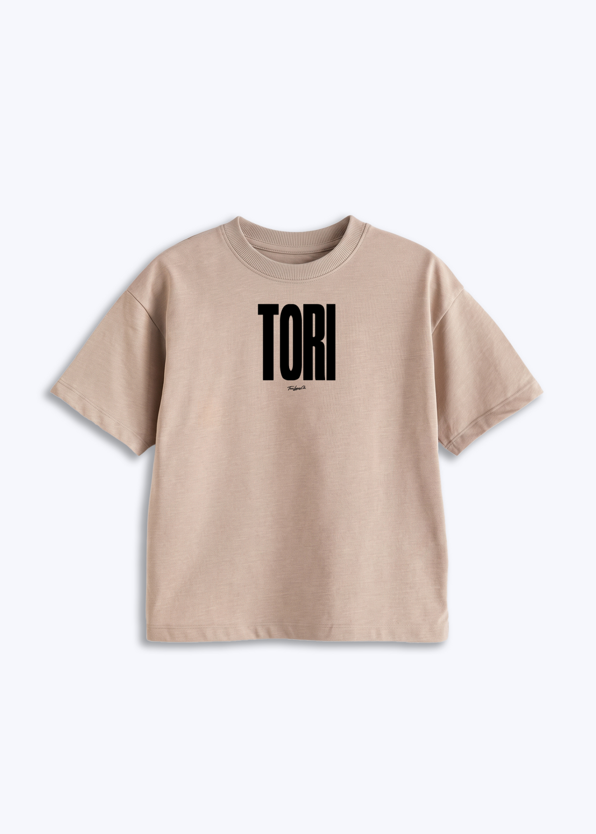 TORI - Kids Shirt - Beige Front (Designed)