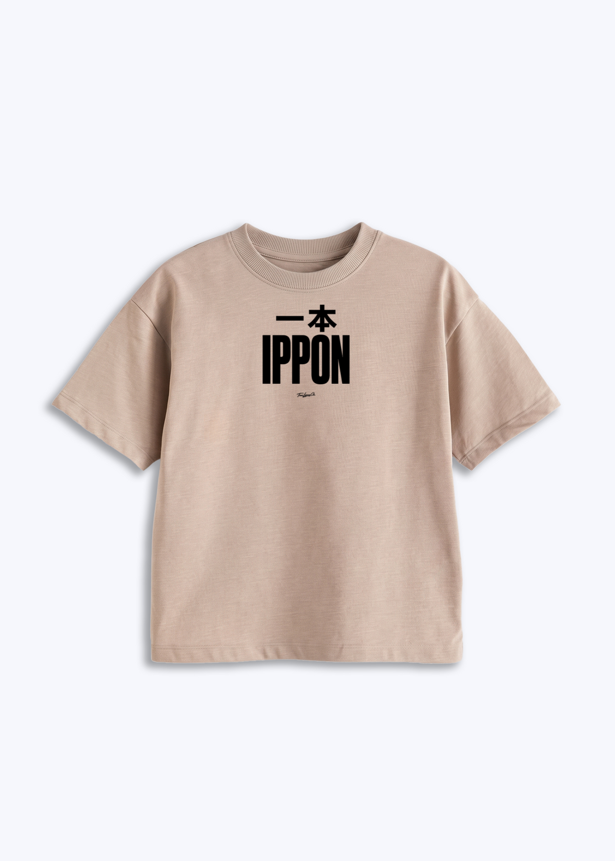 IPPON (CLASSIC) - Kids Shirt - Beige Front (Designed)