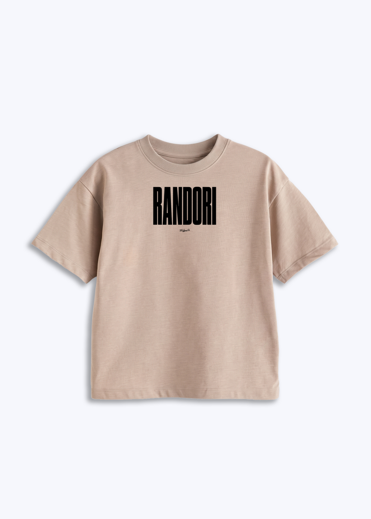 RANDORI - Kids Shirt - Beige Front (Designed)