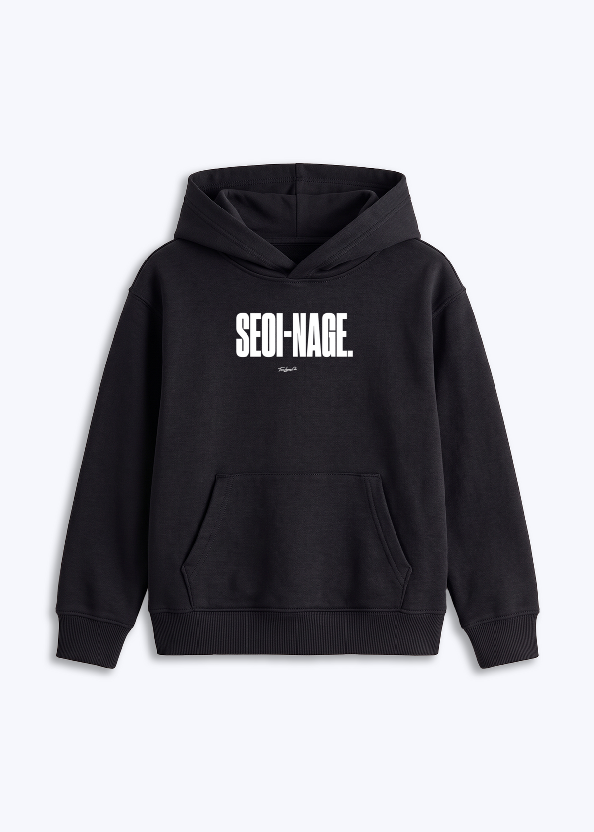 SEOI-NAGE - Kids Hoodie - Schwarz Front (Designed)