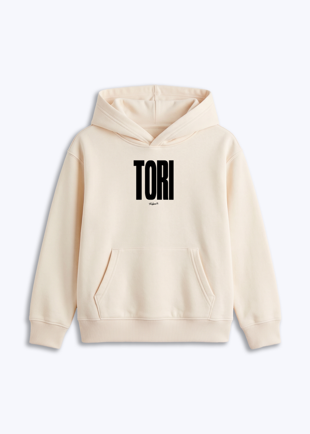 TORI - Kids Hoodie - Beige Front (Designed)
