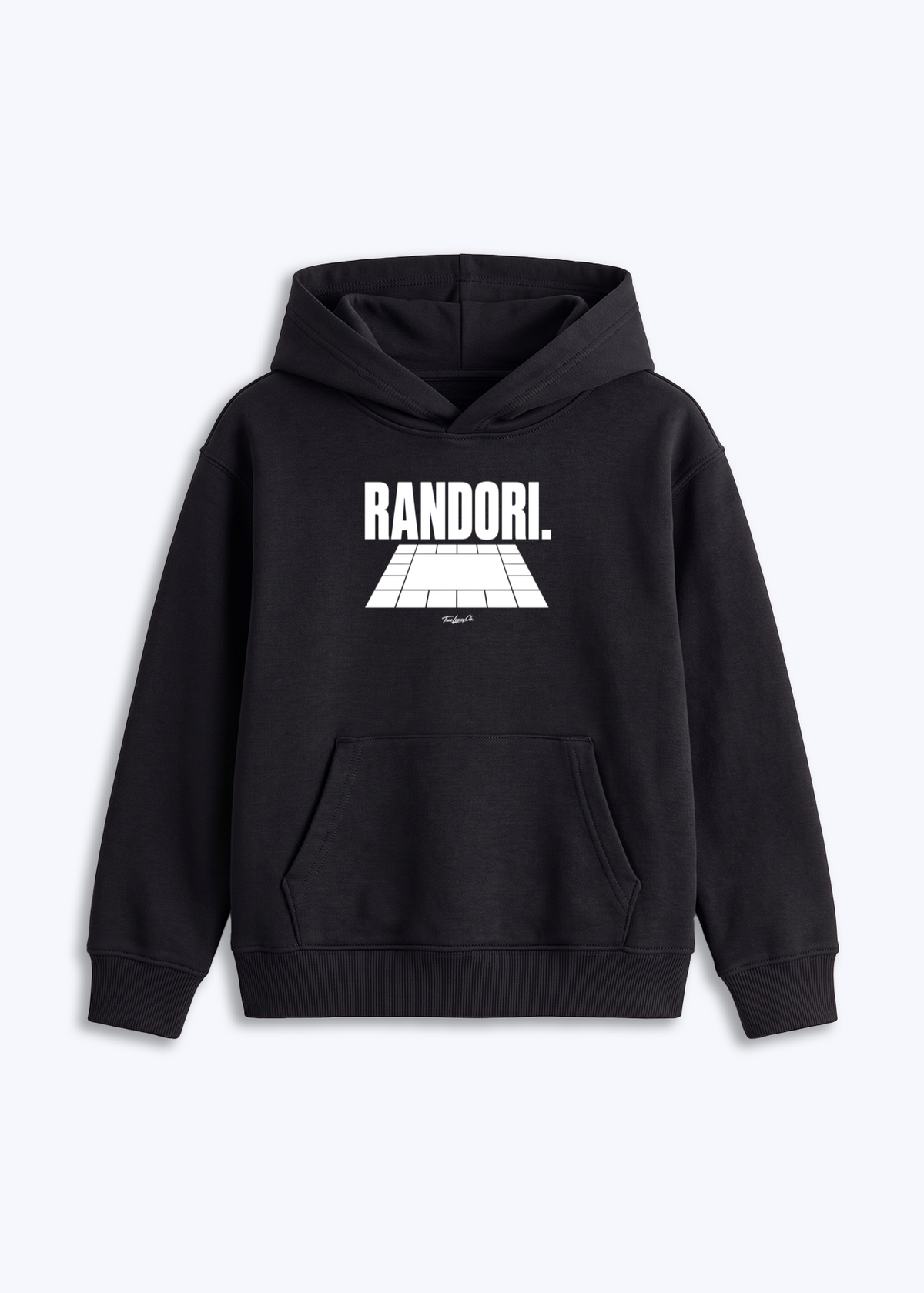RANDORI (TATAMI) - Kids Hoodie - Schwarz Front (Designed)