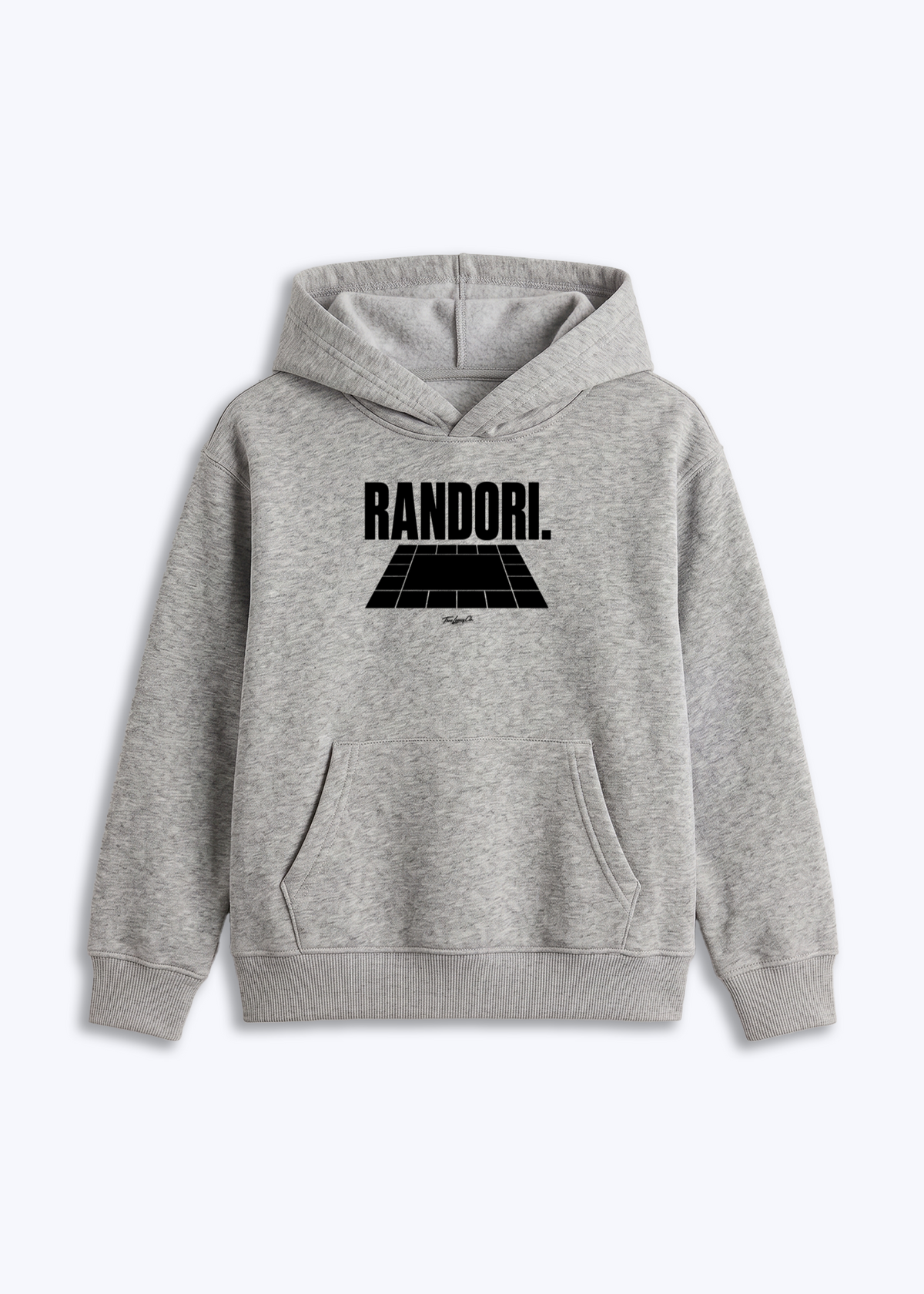 RANDORI (TATAMI) - Kids Hoodie - Grau Front (Designed)