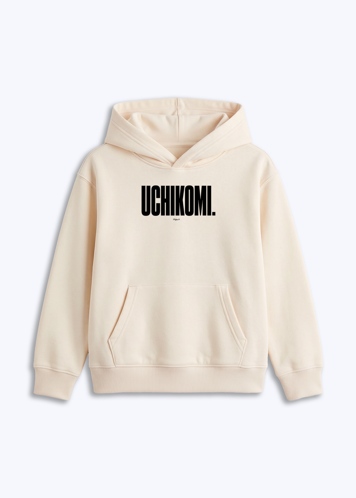 UCHIKOMI - Kids Hoodie - Beige Front (Designed)