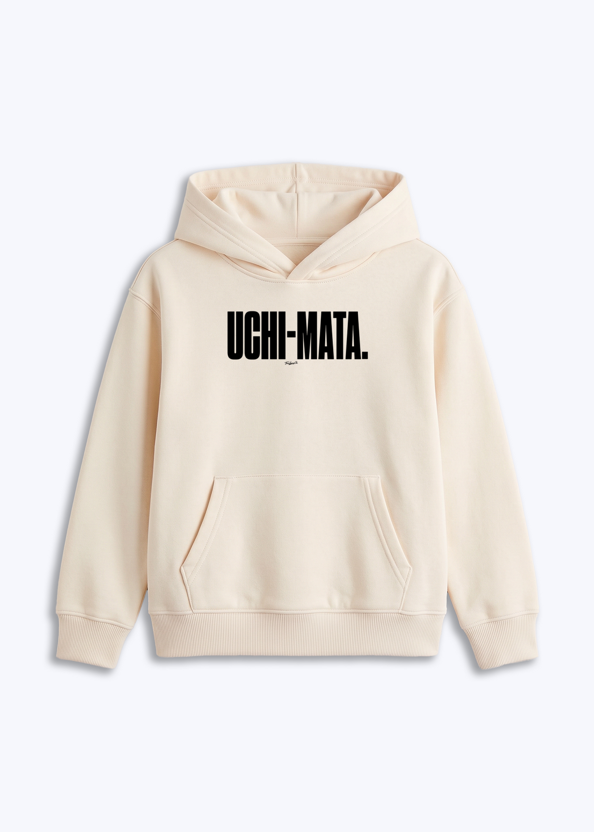UCHI-MATA - Kids Hoodie - Beige Front (Designed)