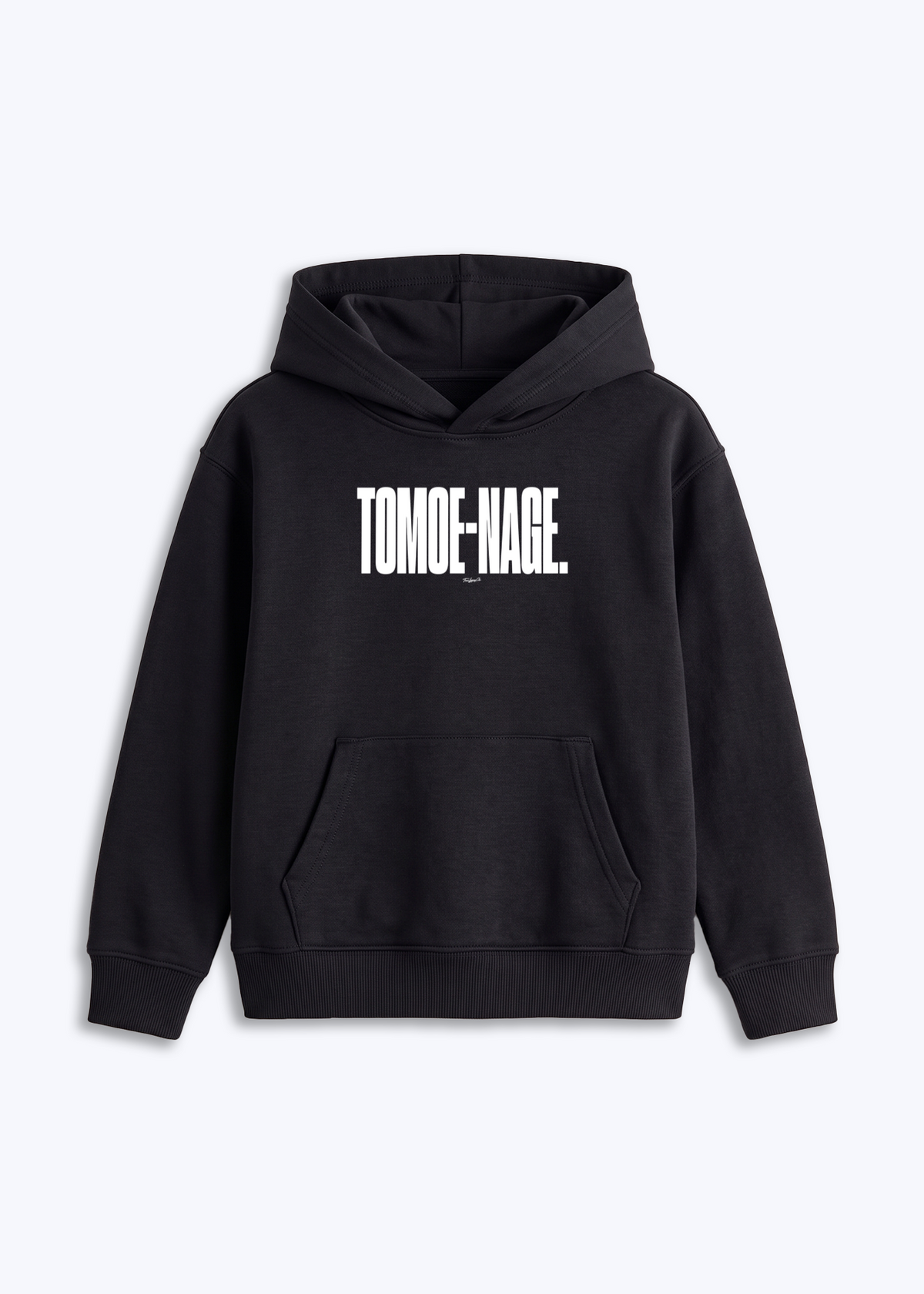 TOMOE-NAGE - Kids Hoodie - Schwarz Front (Designed)