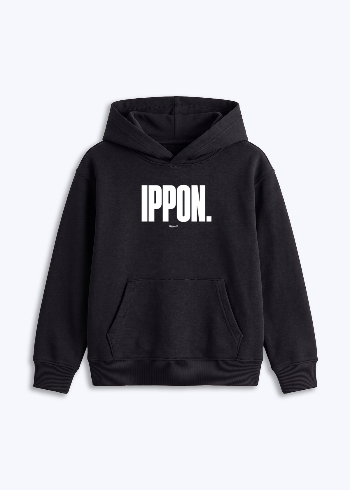 IPPON - Kids Hoodie - Schwarz Front (Designed)