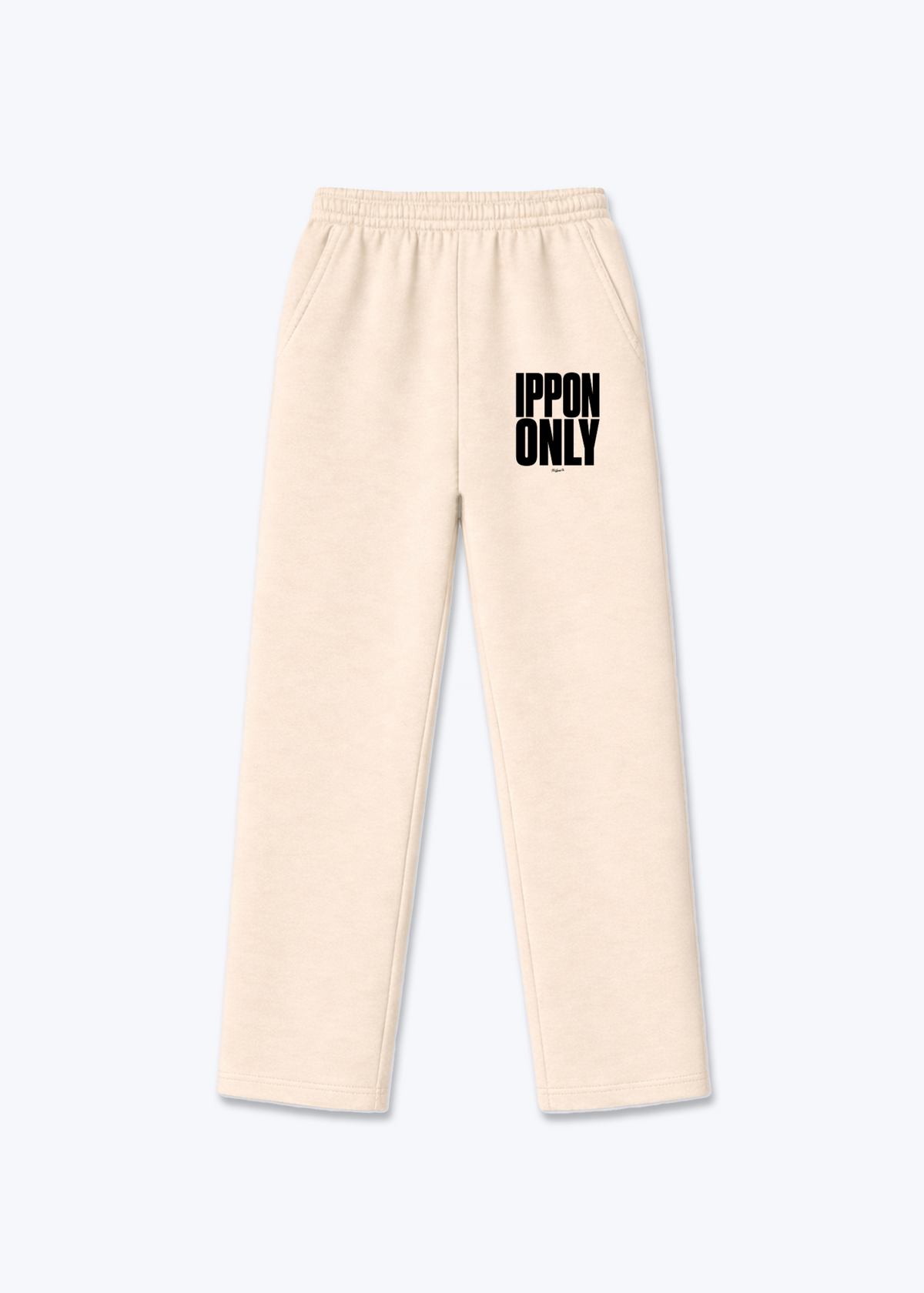 IPPON ONLY - Trackpants - Beige Front (Designed)