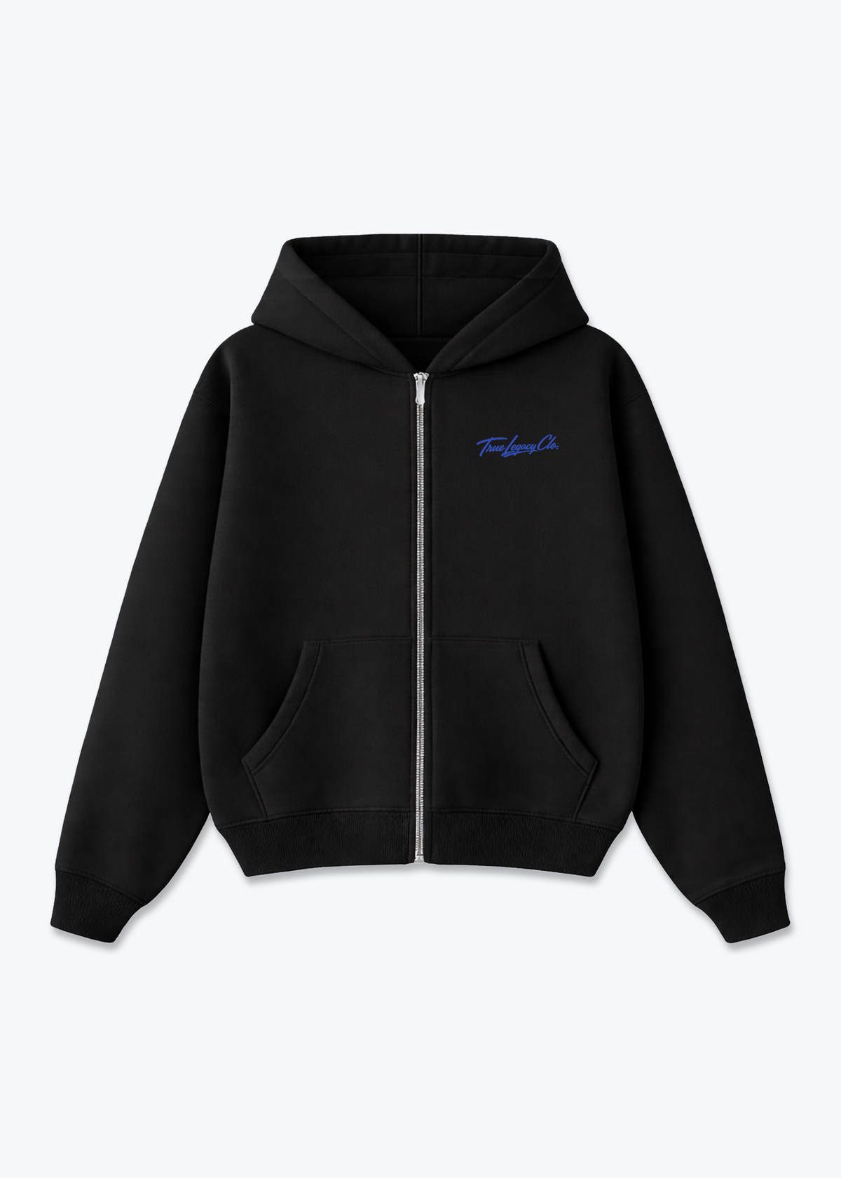 CUSTOM UCHI-MATA - Zip Hoodie - Black Front (Designed)