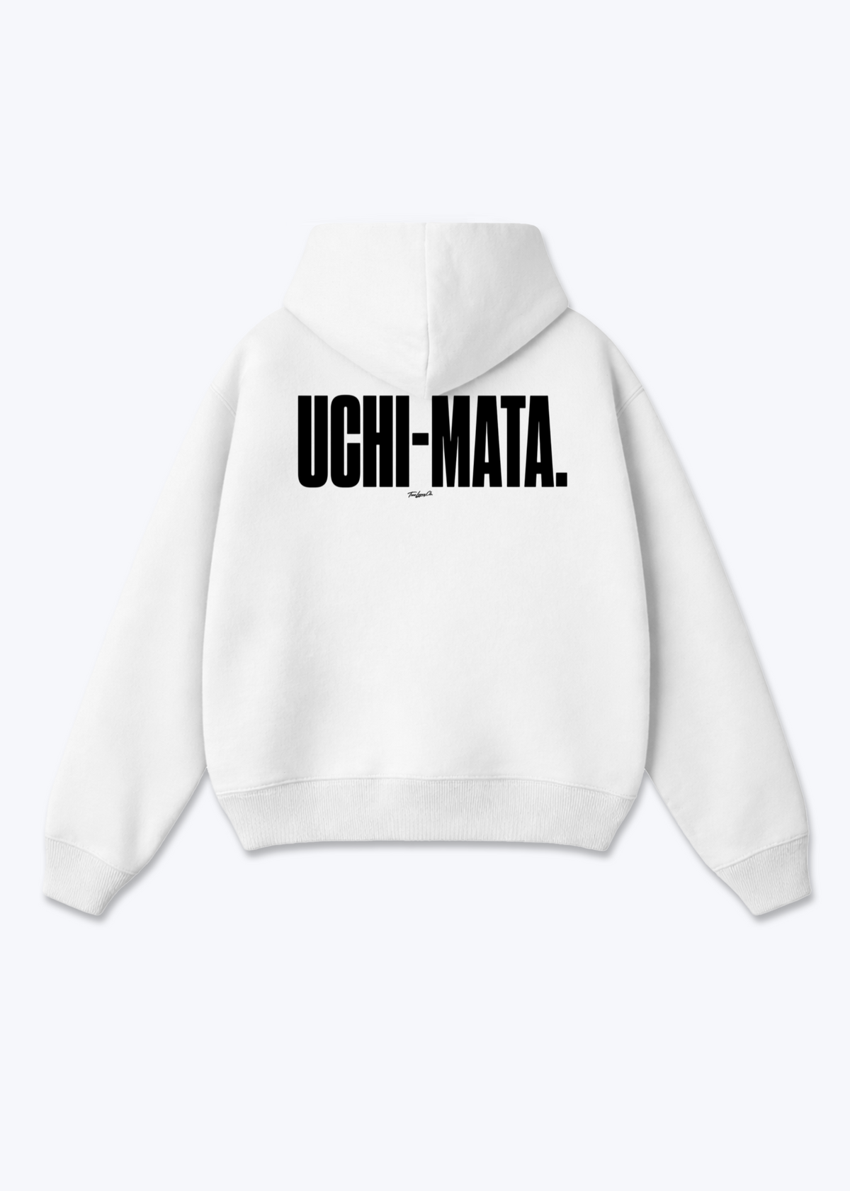 CUSTOM UCHI-MATA - Zip Hoodie - White Back (Designed)
