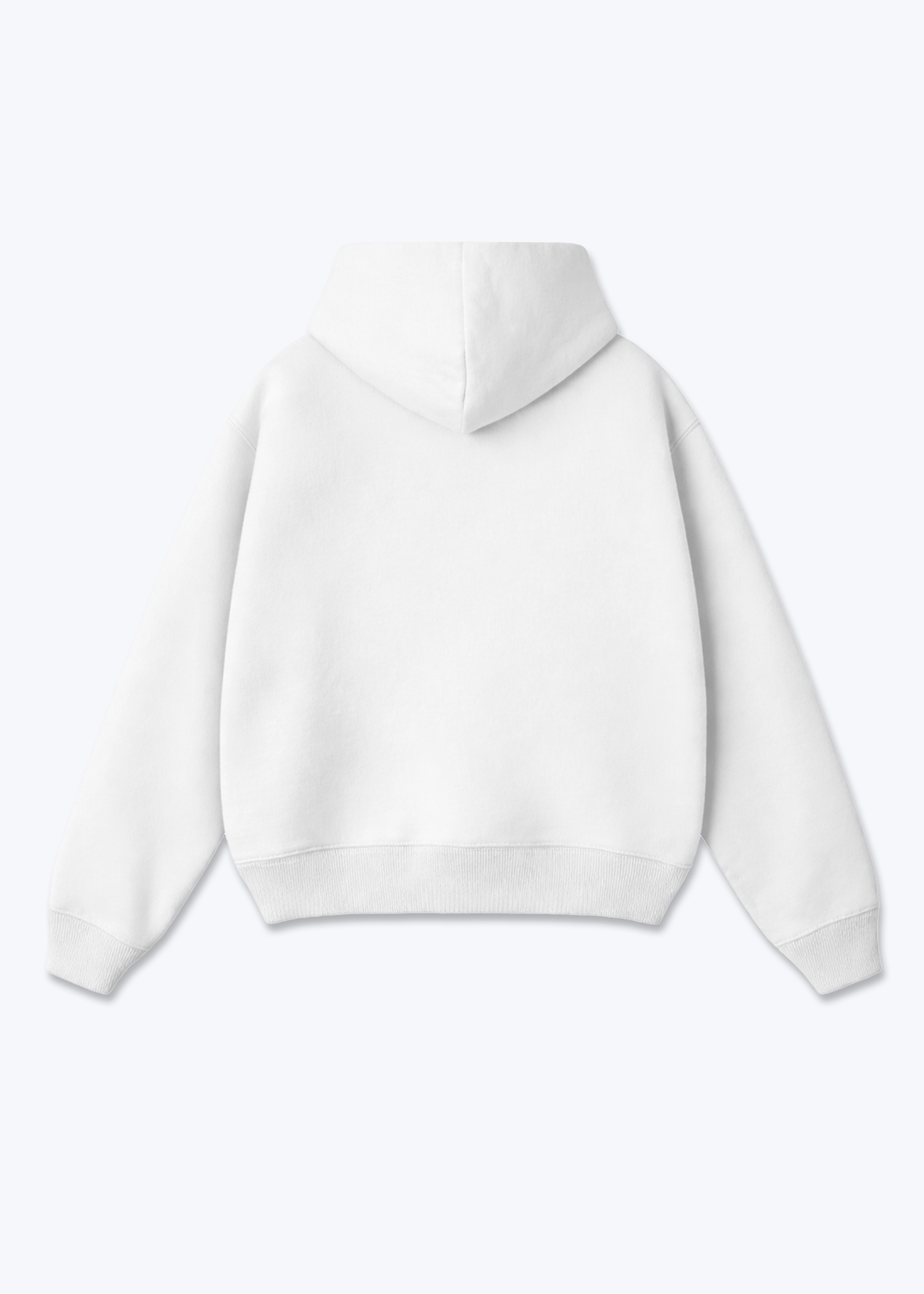 CLEAN BLANK - Zip Hoodie - White Back Base